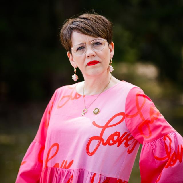 Bild på Pia Sundell, förbundsordförande för Svenska Kvinnoförbundet