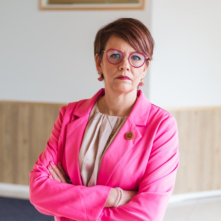 Bild på Pia Sundell, förbundsordförande för Svenska Kvinnoförbundet