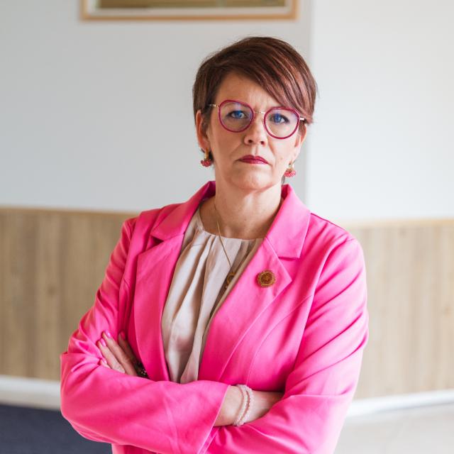 Bild på Pia Sundell, förbundsordförande för Svenska Kvinnoförbundet