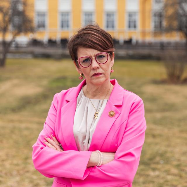 Bild på Pia Sundell, förbundsordförande för Svenska Kvinnoförbundet